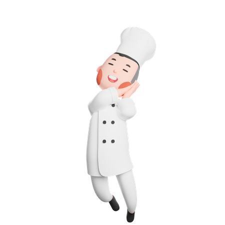 Free Joyeux jeune chef  3D Icon