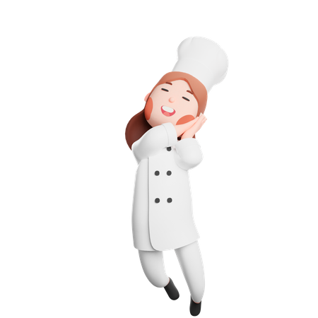 Free Joyeux jeune chef  3D Icon