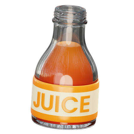 Free Juice Bottle  3D Icon