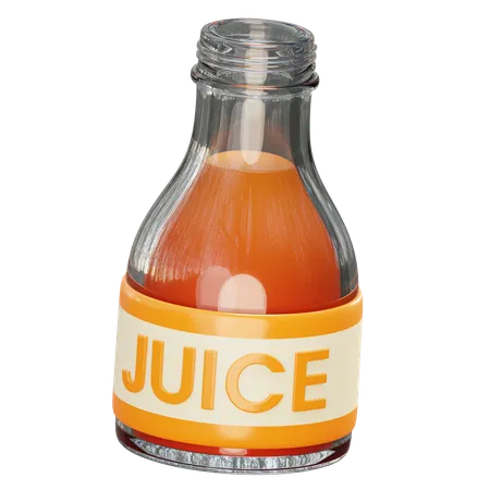 Free Juice Bottle  3D Icon