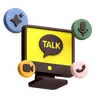 Kakao Talk On Desktop Monitor