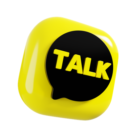 Free KakaoTalk  3D Logo