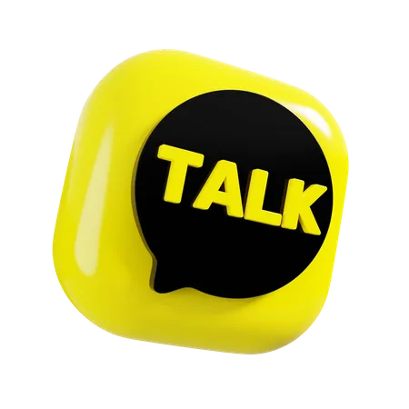 Free KakaoTalk  3D Logo