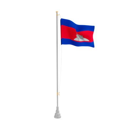 Free Kambodscha  3D Flag