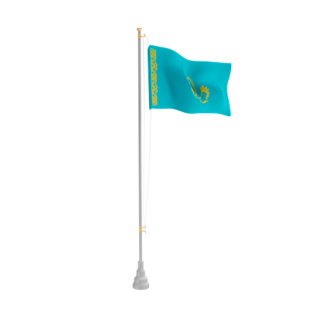 Free Kasachstan  3D Flag