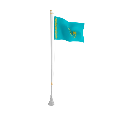 Free Kasachstan  3D Flag