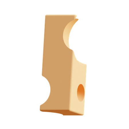 Free Käsestück  3D Icon