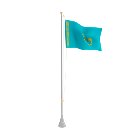Free Kazakhstan  3D Flag