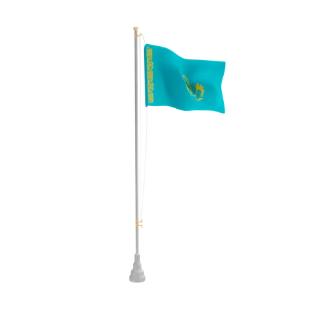 Free Kazakhstan  3D Flag