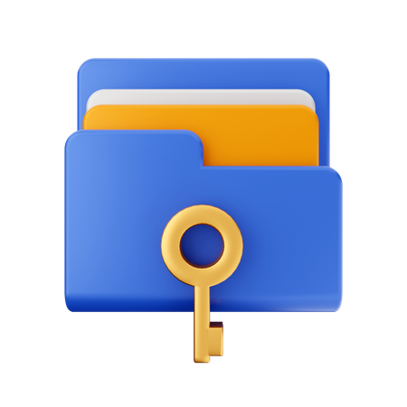 Free Key Folder  3D Icon