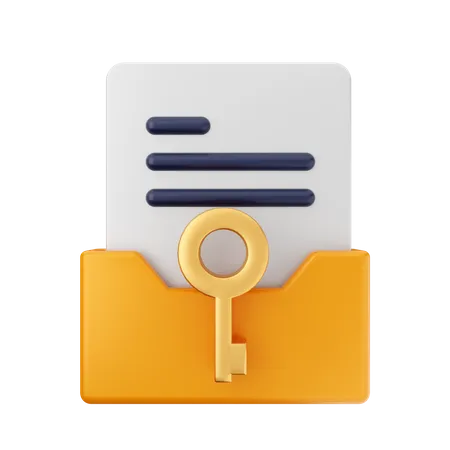 Free Key Folder  3D Icon