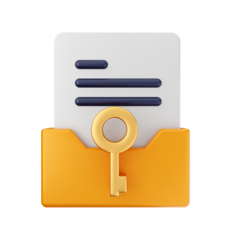 Free Key Folder  3D Icon