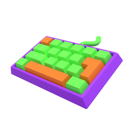 Free Keyboard  3D Illustration