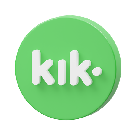 Free Kik  3D Logo