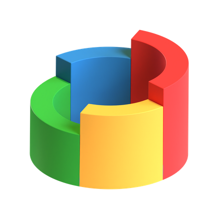 Free Kuchendiagramm  3D Icon