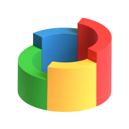 Free Kuchendiagramm  3D Icon