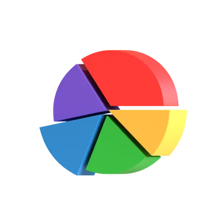 Free Kuchendiagramm  3D Icon