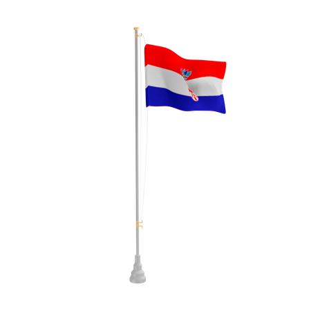 Free Kroatien  3D Flag