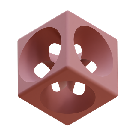 Free Kugel Boolescher Würfel  3D Icon