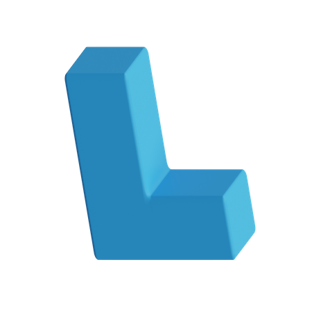 Free L Shape  3D Illustration