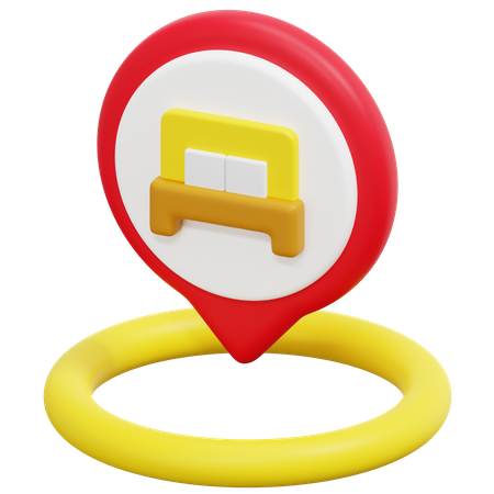 Free Lage des Hotels  3D Icon