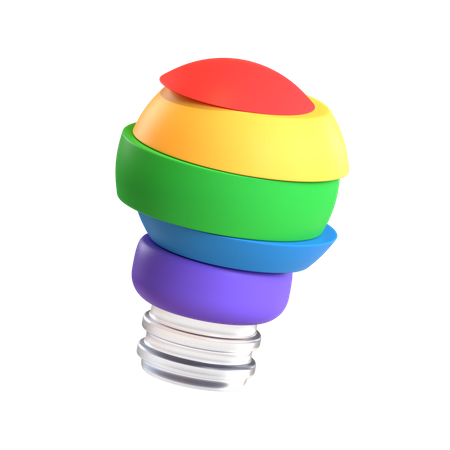 Free Lâmpada Criativa  3D Icon