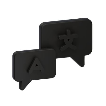 Free Language Translator  3D Icon