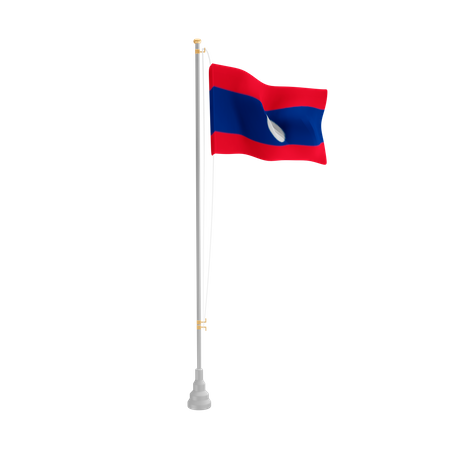 Free Laos  3D Flag