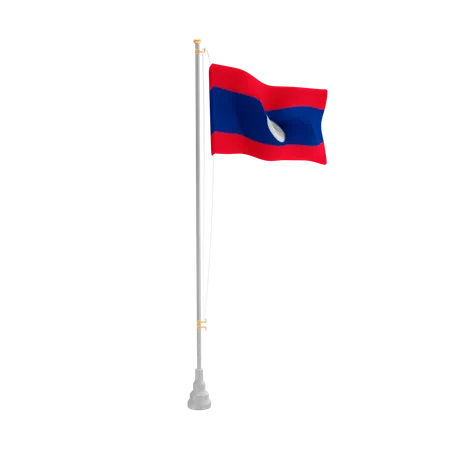 Free Laos  3D Flag