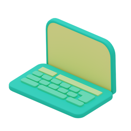 Free Laptop  3D Icon