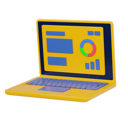 Free Laptop  3D Icon