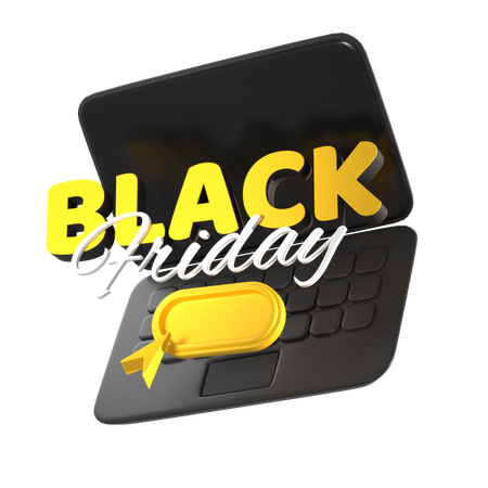 Free Laptop für den Black Friday  3D Icon