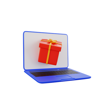 Free Laptop Gift  3D Icon