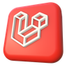 3d laravel framework logo emoji