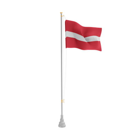 Free Latvia  3D Flag