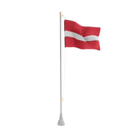Free Latvia  3D Flag