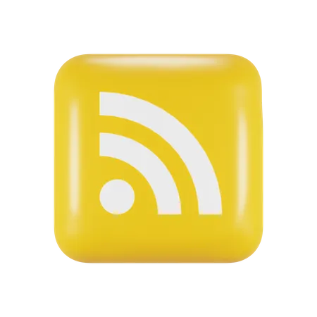 Free Lector de RSS  3D Logo