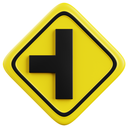 Free Left 3 Way Intersection  3D Icon