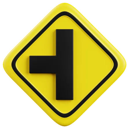 Free Left 3 Way Intersection  3D Icon