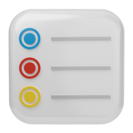 Free Lembrete ios  3D Icon