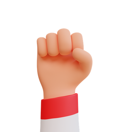 Free Les mains serrées soutiennent l'Indonésien  3D Icon