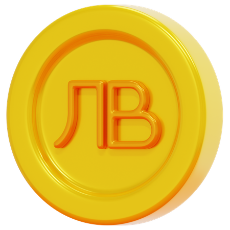 Free Lev búlgaro  3D Icon