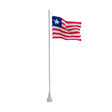 Free Liberia  3D Icon