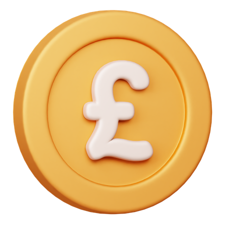 Free Libra Esterlina GBP  3D Icon