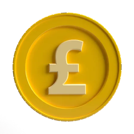 Free Monedas de libra esterlina  3D Icon