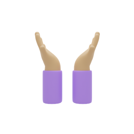 Free Lift Something Hand Gesture  3D Icon