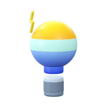Free Light Bulb 3D Icon