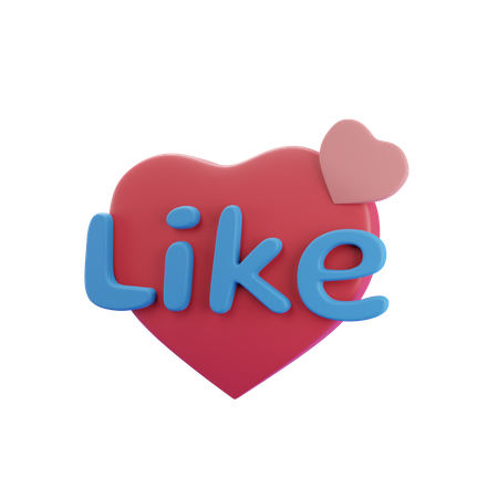 Free Like  3D Icon