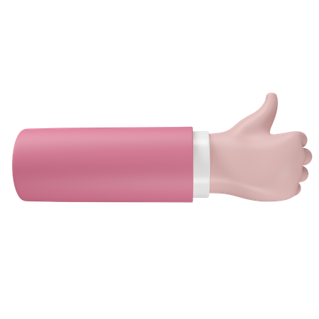 Free Like Hand Gesture  3D Icon