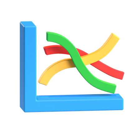 Free Line Chart  3D Icon